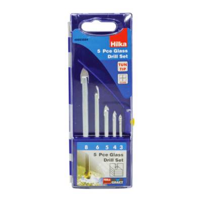 HILKA 5PC GLASS & MIRROR DRILL SET...